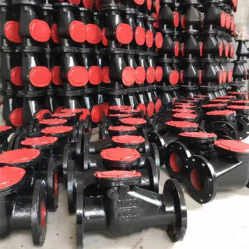 H44T-16旋启式止回阀铸铁法兰逆止阀国标重型DN65 80 100 150 200