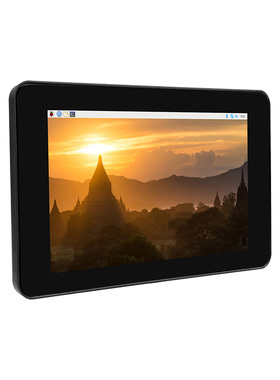 Raspberry Pi树莓派4B官方原装7寸显示屏触控屏幕 ABS黑色外壳 美