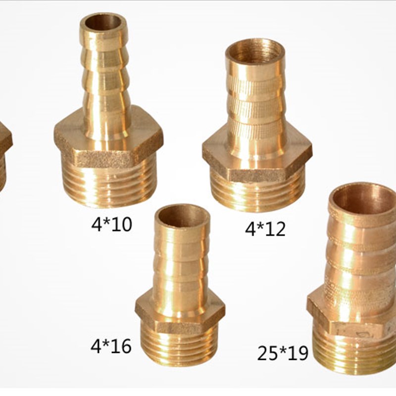 黄铜宝塔接头 皮管接头 软管皮接头 六角软管接头2分3分4分6分1寸