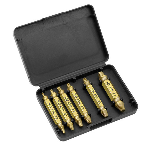 断丝取出器神器螺丝取断头工具万能滑丝取丝器套装退丝锥拆卸专用