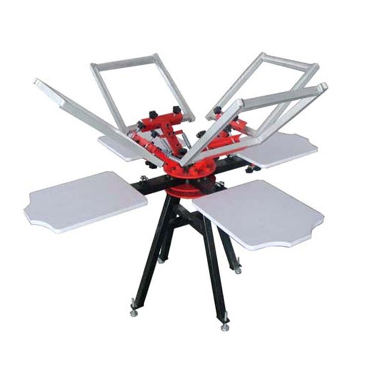 供应4色手动出口型丝网印花机手动丝网印花机厂家直销