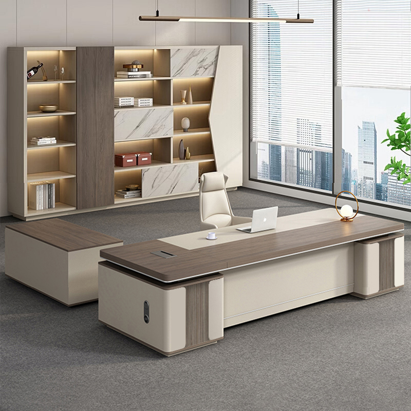 轻奢老板a桌办公桌椅组合时尚简约现代总经理主管高级感总裁办公