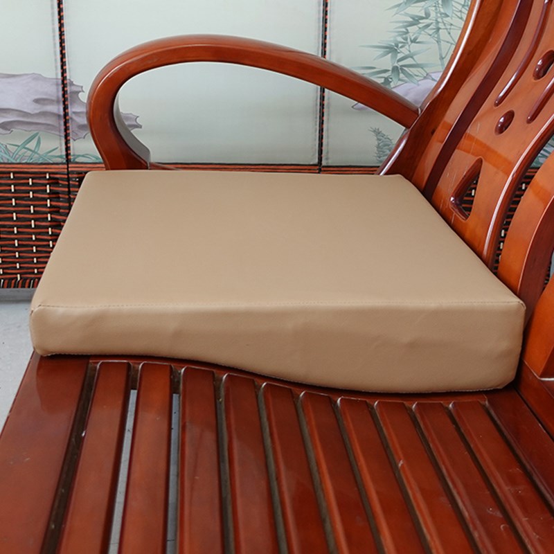 前低后高坐垫斜坡硬海p绵垫倾斜面老式木椅沙发垫子科技布梳化座