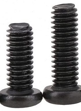 GB818国标铁十字槽圆头盘头螺丝黑色/PM元头螺钉M3.5*4/5/6/8-40