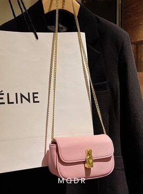 猫七大人 小众设计链条小包包女2A022春新款潮时尚锁扣单肩斜挎包