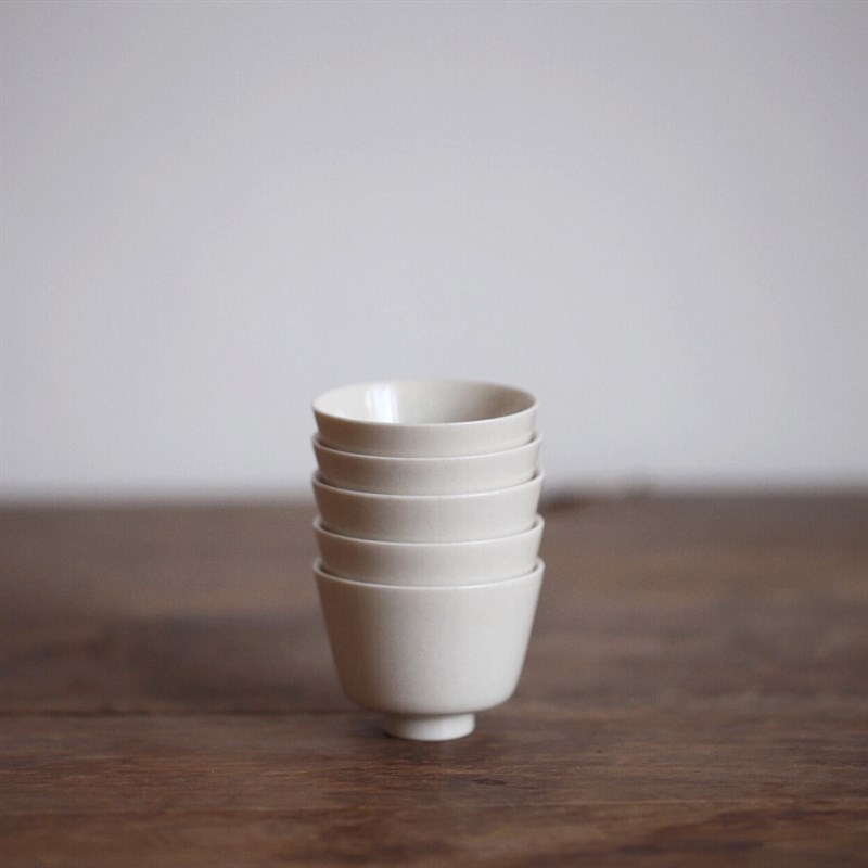 元无 素静 手作陶瓷草q木灰釉 品茗杯 仿古杯主人杯 茶杯 茶具定