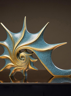 海螺摆件轻奢高档客厅玄关酒柜电视柜F工艺品家居书房柜子桌面装