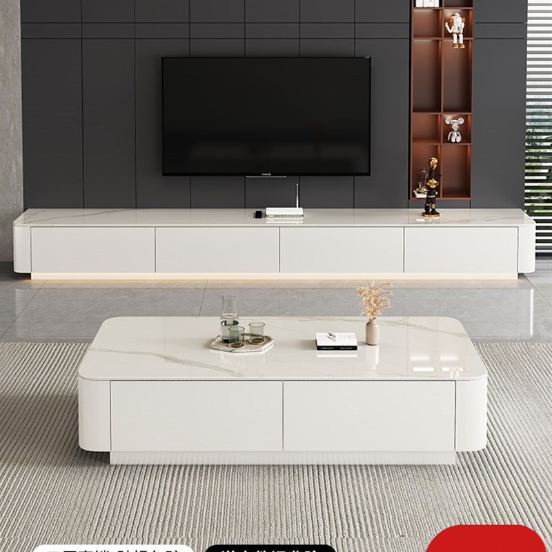 电视柜客厅d家用小户型2025新款简约轻奢高级感落地茶几电视柜组