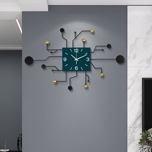 时钟挂钟客厅创意轻奢现代简约挂表家用北欧时尚大气挂.墙静音钟