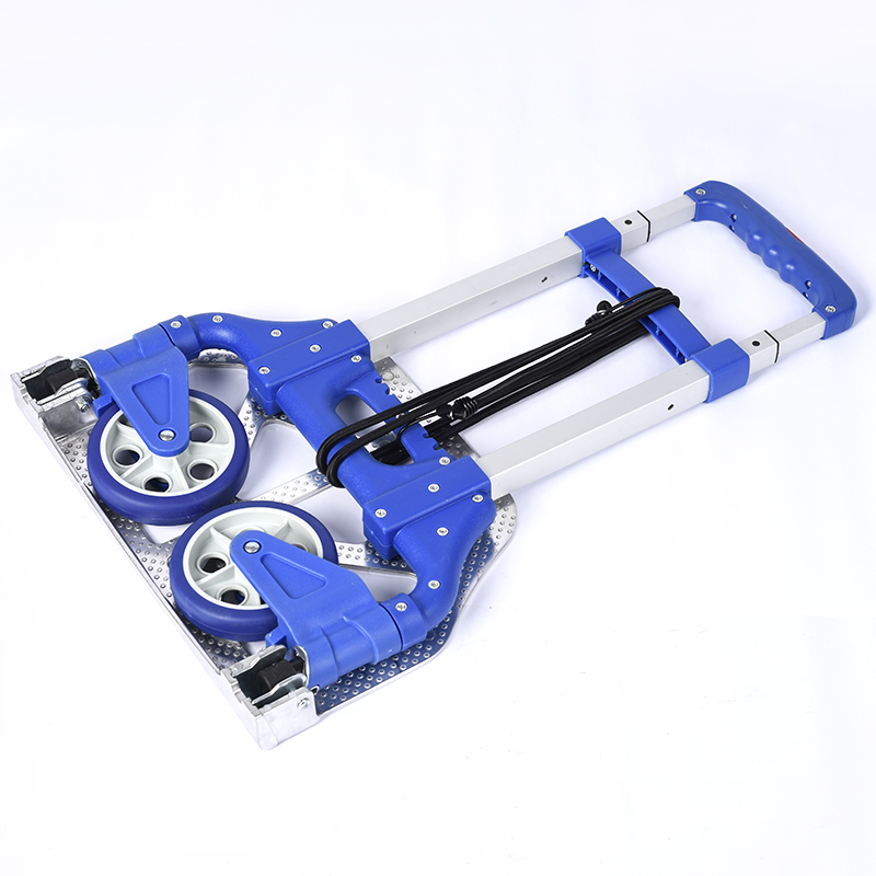 二轮手推车两轮轻便折叠s家用伸缩手拉车拖车小推车拉货搬运平板