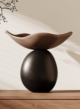 中古风时来运转摆件玄关柜钥匙桌面收H纳果盘高级感装饰品乔迁礼