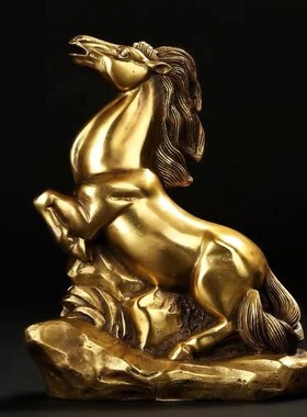 纯铜马摆a件招财马到成功家居客厅商店铺开业送礼品办公室司生肖