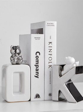 现代简约OK书档艺术摆件轻奢高档玄关客厅电视柜酒柜X办公室装饰