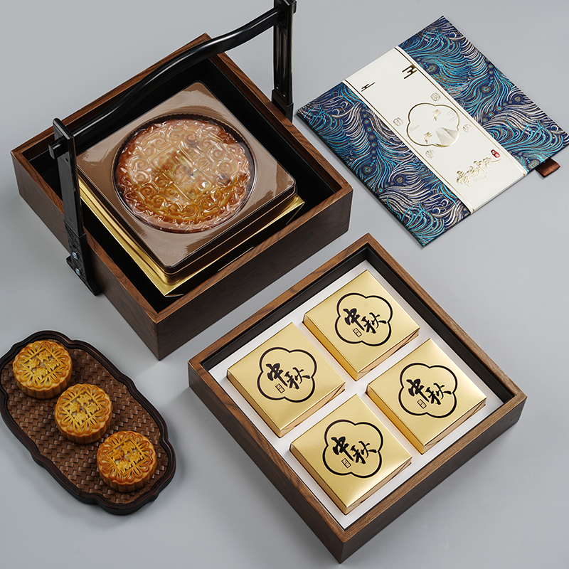 1斤2斤大月饼包装盒空礼盒 高档双层中秋M月饼礼品包装空盒子定制