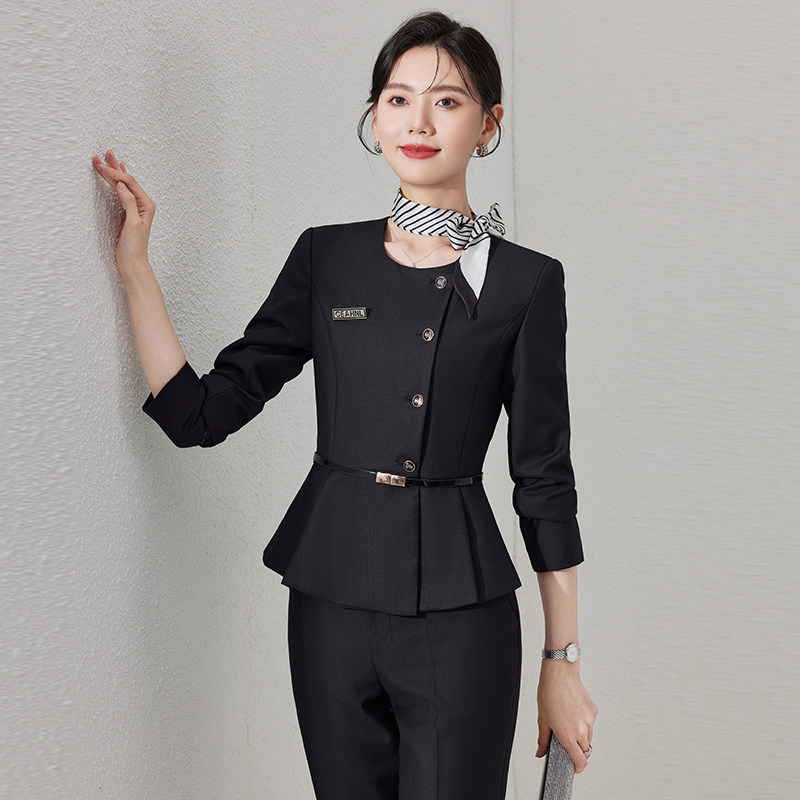 女装时尚显瘦通勤西服套装女士职业装工作正装西装两件套气质LQ