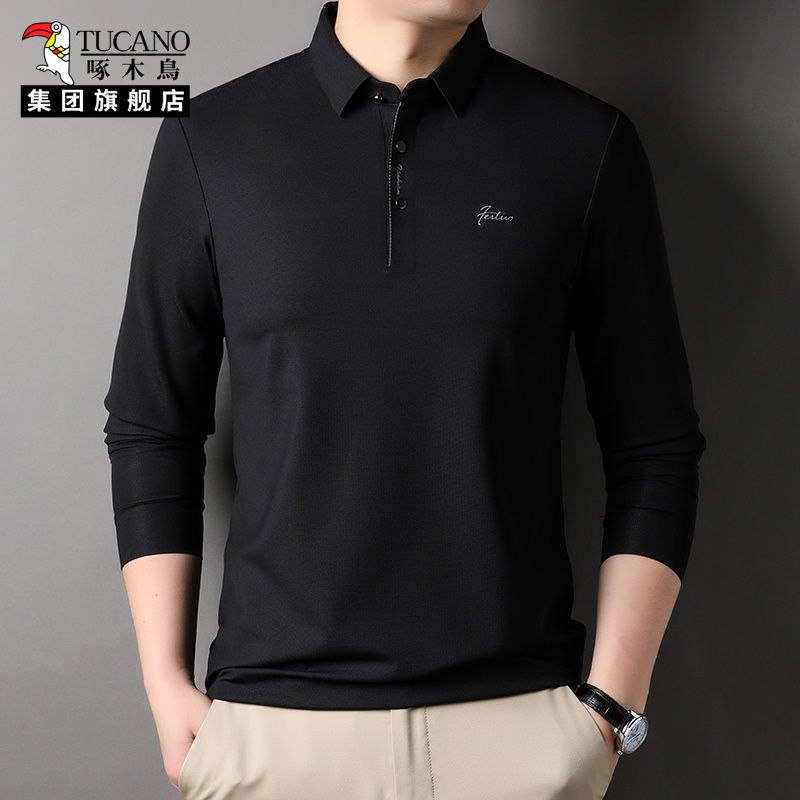 啄木鸟POLO衫男款秋冬2025新款