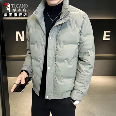 啄木鸟2025男士冬季羽绒棉服保暖