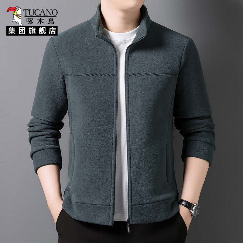 啄木鸟摇粒绒外套男冬季2025新款