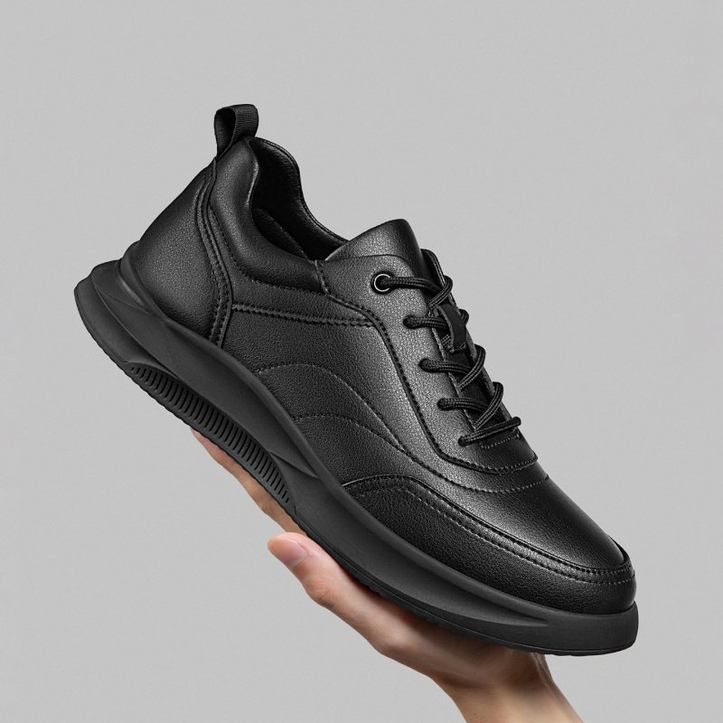 商务通勤低帮软底休闲运动皮鞋男