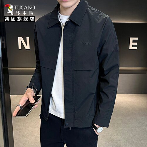2026春秋款男士翻领夹克外套