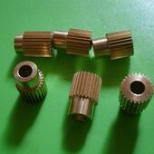 0.5模数30齿黄铜齿轮配套齿条数控雕刻打印机械马达电机主轴齿轮