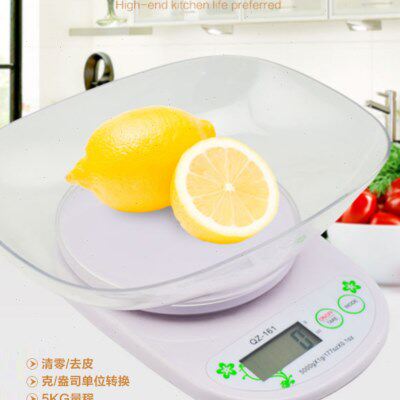 带刻度托盘家用厨房烘培工具电子称迷你小型克称美发称5kg克度称