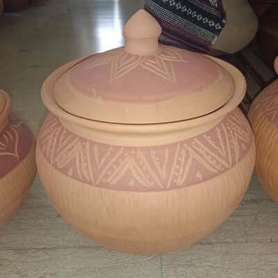 东南亚少数民族风傣陶无釉10L土陶罐醒茶储米罐储物罐30cm×35cm