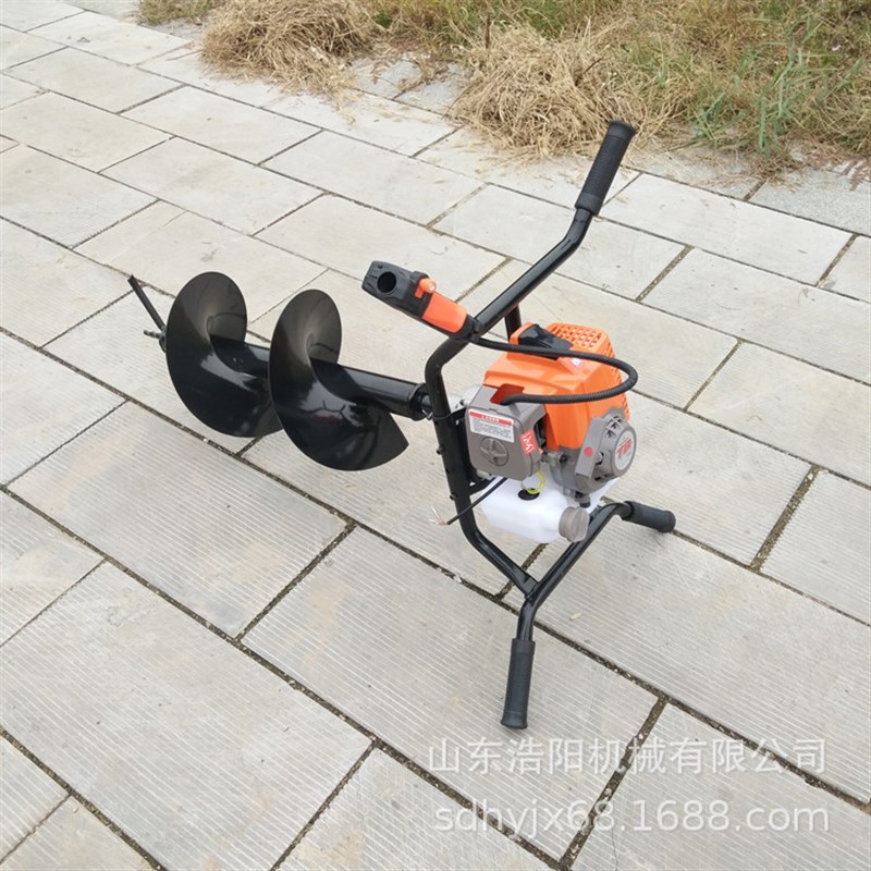 双人用植树打g坑机43CC园林绿化种植打眼机多功能二冲程汽油挖坑