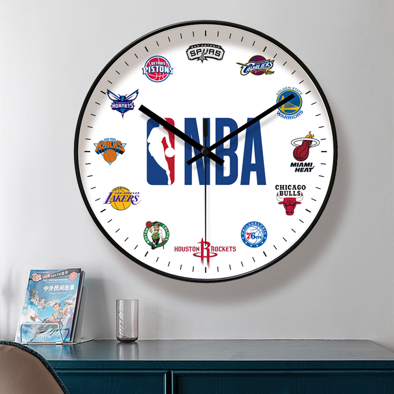 挂钟8243客厅钟表篮球简约北欧风时尚I家用时钟挂表现代创意石英