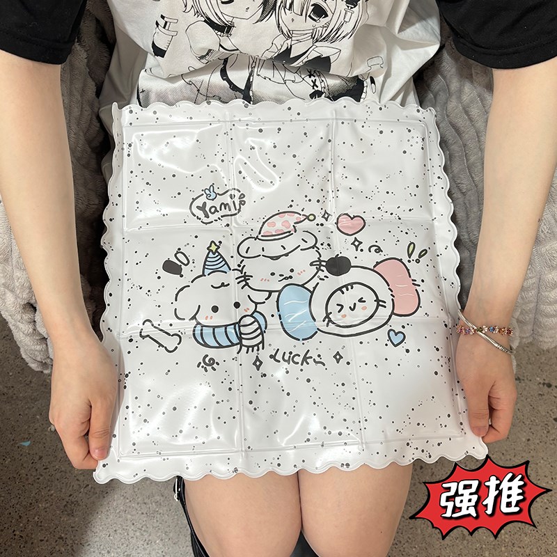 夏季冰垫办公室冰凉椅垫学生床垫凉席凝胶免注水沙发夏.天降温坐
