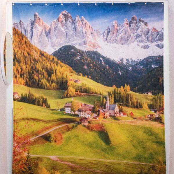 浴室防水布田园风景客厅保温夹棉帘子冬季洗澡浴罩山峰卧室窗帘,家庭/个人清洁工具,浴帘,淘宝优惠券,粉丝福利购,淘宝优惠卷