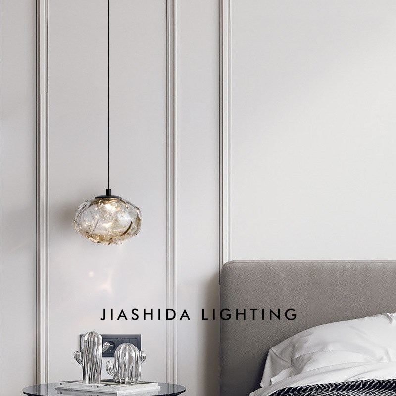现代简约入户玄关小n吊灯主卧室床头灯餐厅意式极简书房小吊线灯