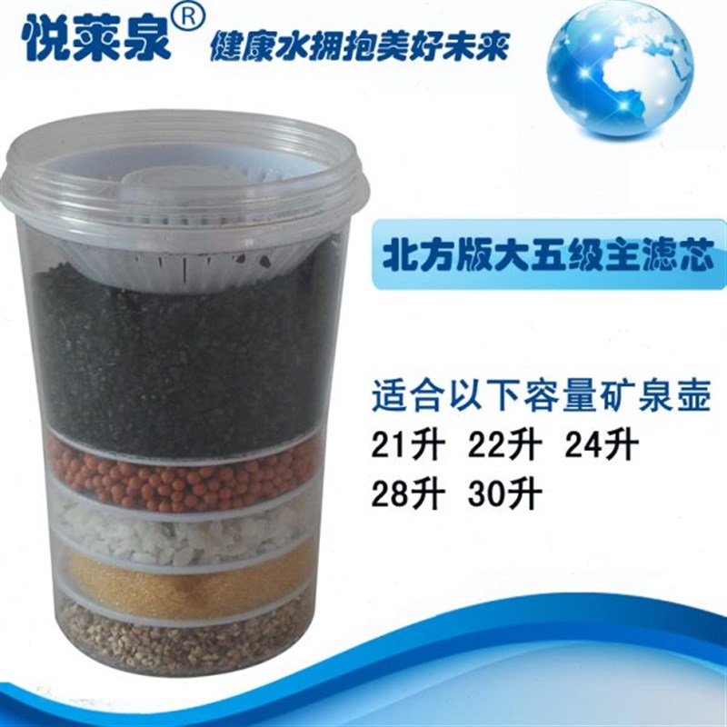 悦莱泉矿泉壶净水壶k专用北方版大五级主滤芯 21升/22升/24升/30