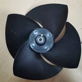 YUN冷库用冷却器风扇叶黑色四叶空调电机风叶直径310 CV4000FH