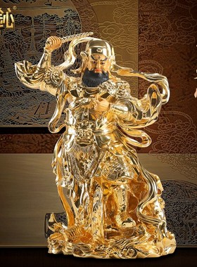 壹心纯铜贴金王灵官神像铜王w天君护法火神灵祖菩萨隆恩真君像摆