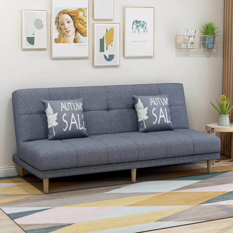 沙发床两用双人可折叠多功能两用变床拆洗无扶手1米4宽梳化床客厅