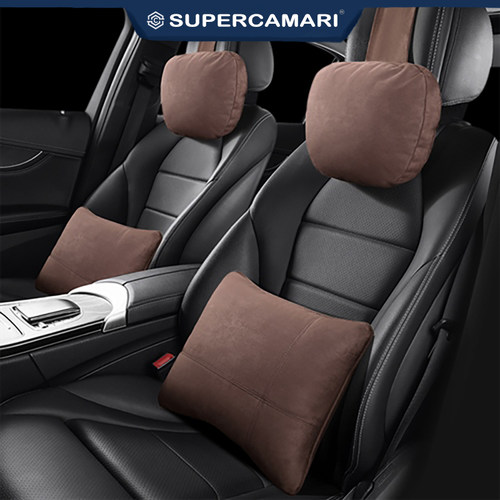 红旗H5H7H9HS5HS7汽车翻毛皮I颈枕枕头腰垫护腰护颈枕腰靠