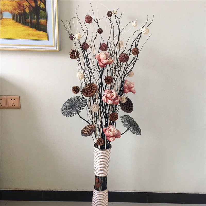 龙曲树枝装饰干枝枯n枝落地玄关橱窗隔断创意禅意摆件干花插花