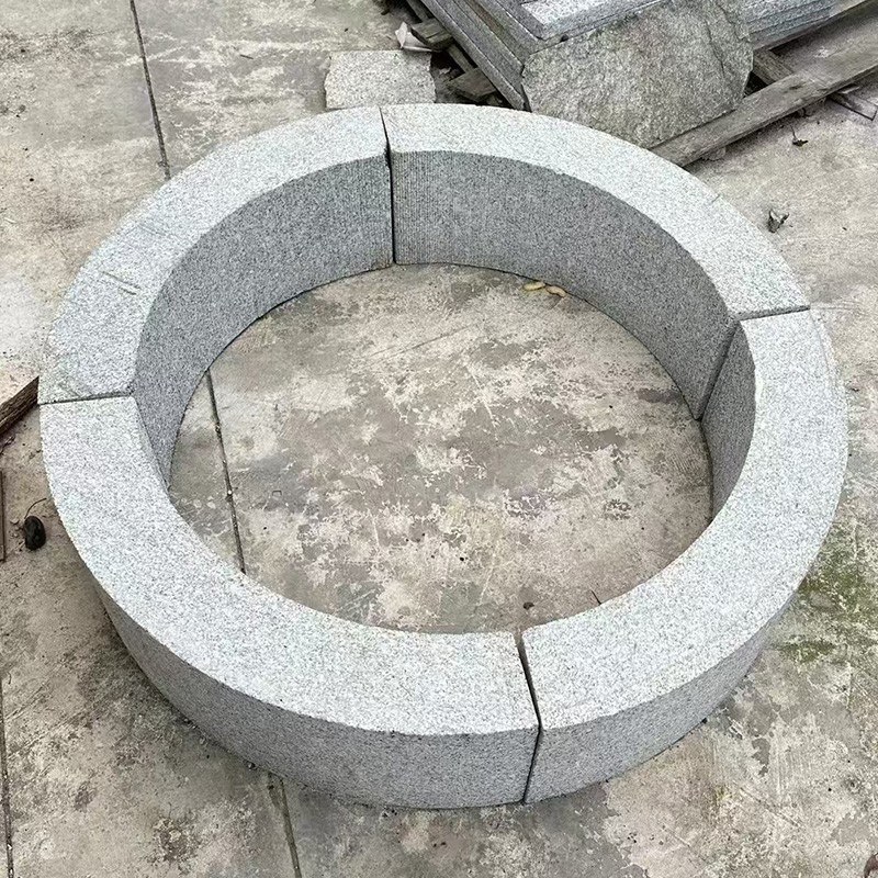 花岗岩树围石公园树坑石花坛树池C石园林绿化大理石树穴石路侧石
