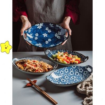 创意双耳船形鱼盘碟子家用大号盘子菜盘日式陶瓷西餐盘烤盘焗饭盘,节庆用品/礼品,文化创意餐具,淘宝优惠券,粉丝福利购,淘宝优惠卷