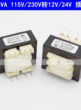 6VA12VA 4900-9024RC62RD63 115V230V转12V24V PCB插针Tyco变压器