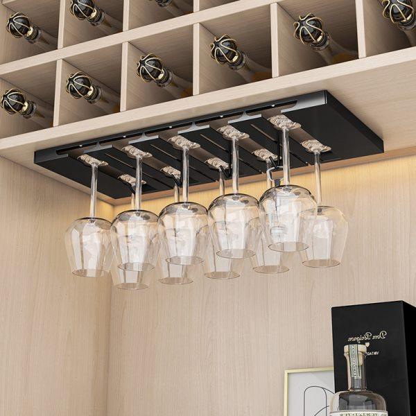 红酒杯架倒挂架子家用放高脚杯收纳置物架悬挂式托架高档轻奢摆件,收纳整理,红酒架,淘宝优惠券,粉丝福利购,淘宝优惠卷