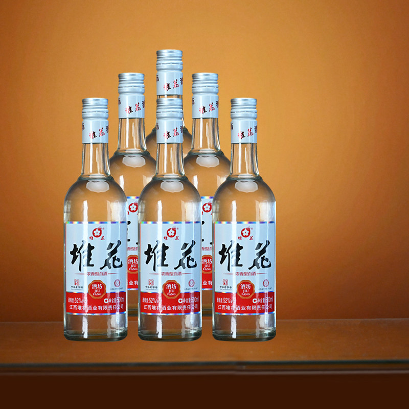 堆花酒坊浓香型白酒52度500ml