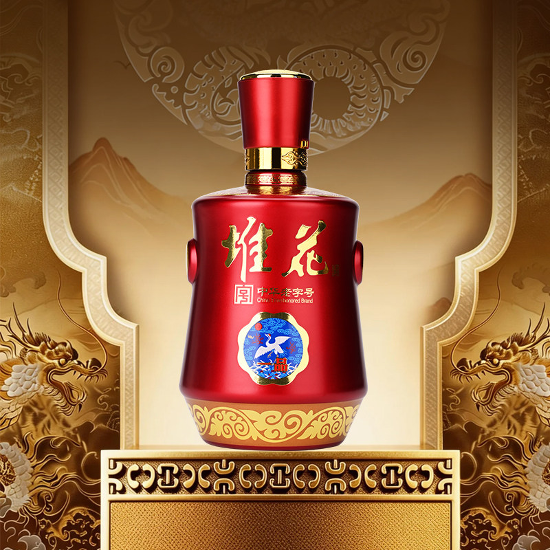 官方旗舰店 江西堆花酒一品52度浓香型白酒纯粮食酒高度500ml单瓶