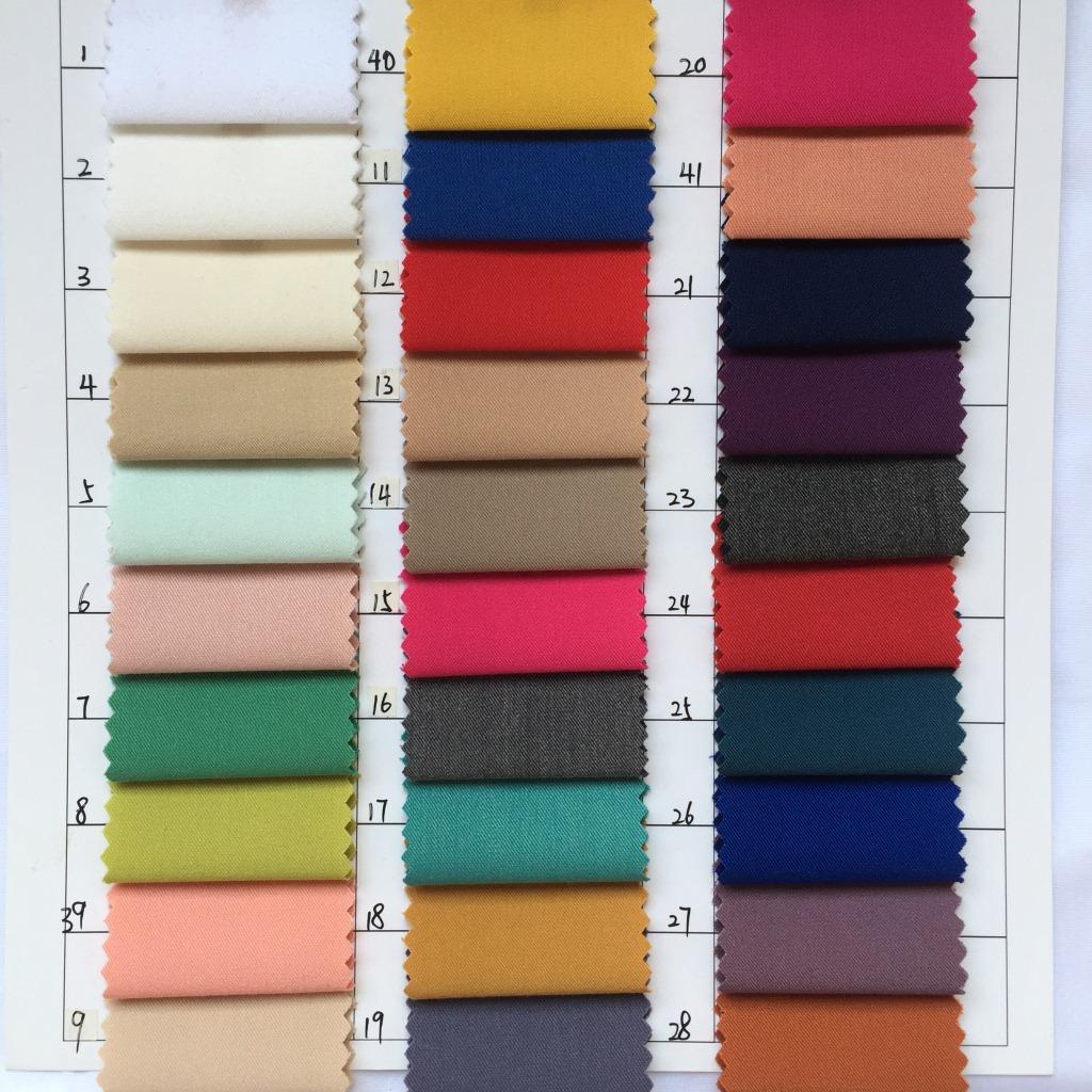 现货供应 梭枳女装西装面料 制服西装面料T/Ｒ弹力细斜纹时装面