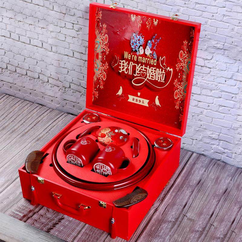 结婚洗漱陪嫁套装高档女方娘家备婚全套婚庆喜盆脸盆用品大全,节庆用品/礼品,陪嫁用品套装,淘宝优惠券,粉丝福利购,淘宝优惠卷