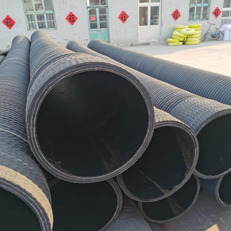大口径高压埋吸管水泵排污抗旱排涝泵吸排泥沙橡胶钢丝疏浚胶管