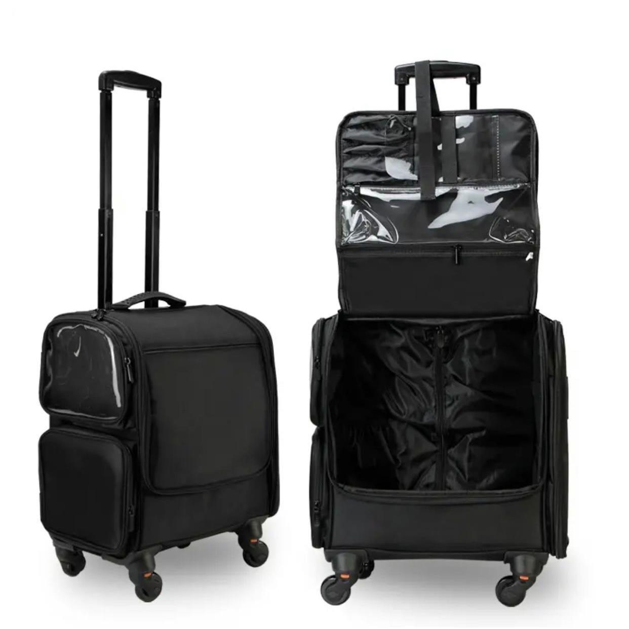 专业跟妆师拉杆化妆箱多功能大容量纹绣美甲彩妆收纳工具化妆箱包