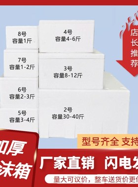 保温箱2.3.4.5.6.7.8号邮政泡沫箱鲜快递专P用特大号加厚商用箱子