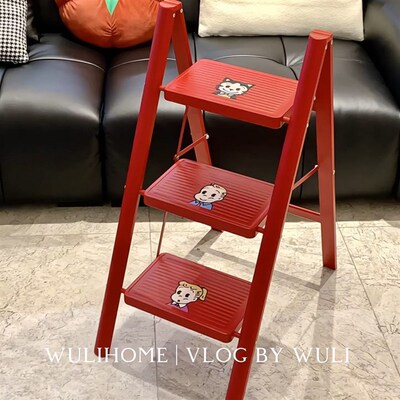 原田治梯子家用折叠o梯加厚人字梯室内小型多功能爬梯凳乔迁之喜